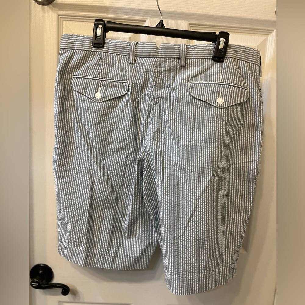 Ralph‎ Lauren, men’s shorts, blue and white stripes, size 38 - Picture 5 of 5